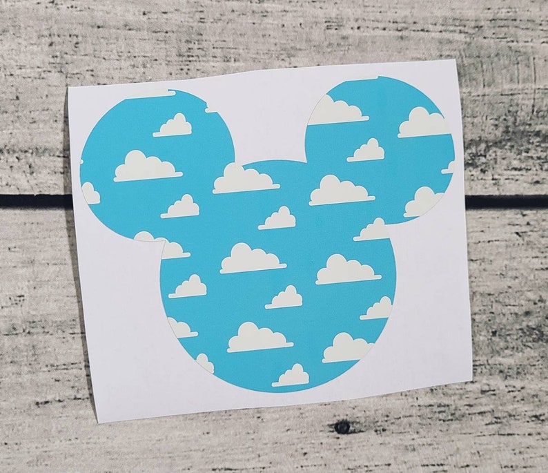 Toy Story Clouds Decal / Disney Pattern Vinyl Decal / Laptop Etsy