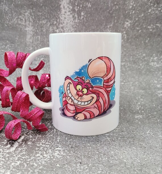 Cheshire Cat Inspired Coffee Mug / Alice in Wonderland / We're All Mad Here  / Disney Inspired Mug / Dishwasher Safe Mug / Gift Under 20 - Etsy