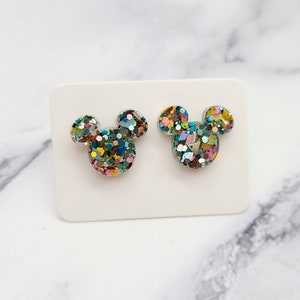 Mickey Stud Earrings / Happily Ever After Inspired Earrings / - Etsy