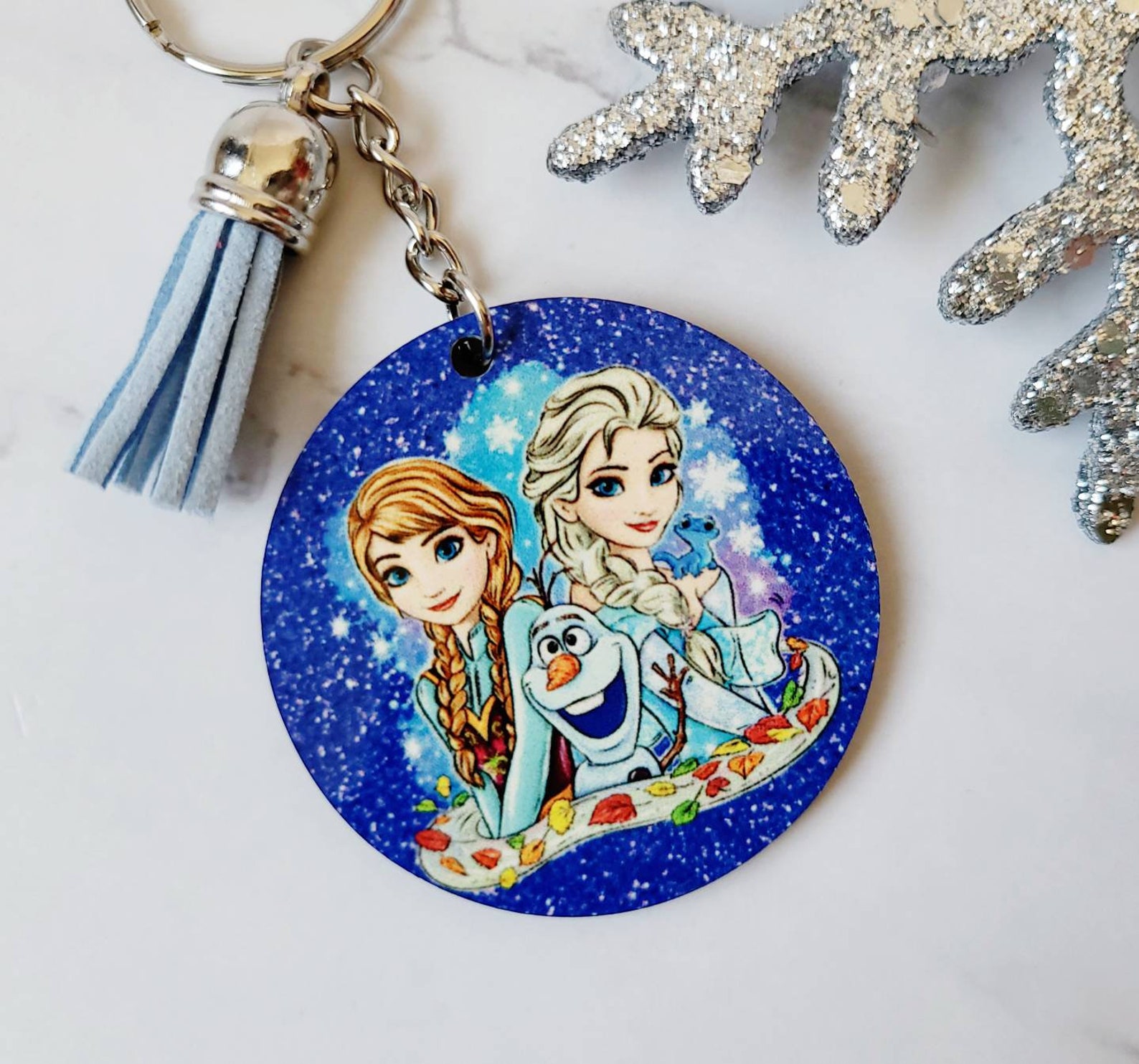 Frozen Inspired Keychain / Anna and Elsa Inspired Keychain / Olaf ...