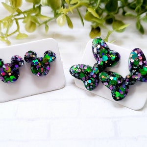 Mickey Stud Earrings / Disney Inspired Earrings / Ariel Earrings ...