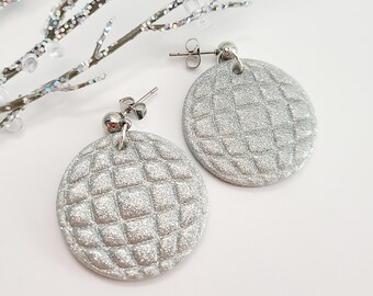 Disney Inspired Earrings / Epcot Inspired Earrings / Spaceship Earth / Lightweight  Clay Earrings / Cute Earrings / Gifts Under 20 / Parks