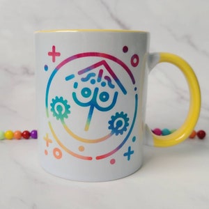 Small World Inspired Coffee Mug / Disney Inspired Coffee Mug / Ceramic Mug / Dishwasher Safe / Unique Gift / Pink Mug / Parks Gift image 3