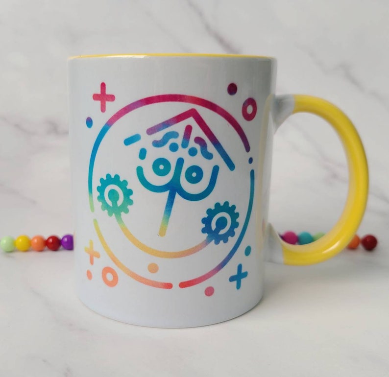 Small World Inspired Coffee Mug / Disney Inspired Coffee Mug / Ceramic Mug / Dishwasher Safe / Unique Gift / Pink Mug / Parks Gift image 3