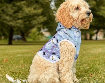 Christmas Mickey Snowman Pet Hoodie, Holiday Winter Dog Cat Apparel, Festive Disney Xmas Pet Clothes, Cute Kitten Puppy Costume, Small