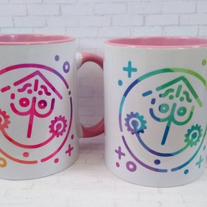 Small World Inspired Coffee Mug / Disney Inspired Coffee Mug / Ceramic Mug / Dishwasher Safe / Unique Gift / Pink Mug / Parks Gift image 2