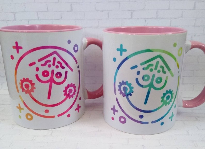 Small World Inspired Coffee Mug / Disney Inspired Coffee Mug / Ceramic Mug / Dishwasher Safe / Unique Gift / Pink Mug / Parks Gift image 2