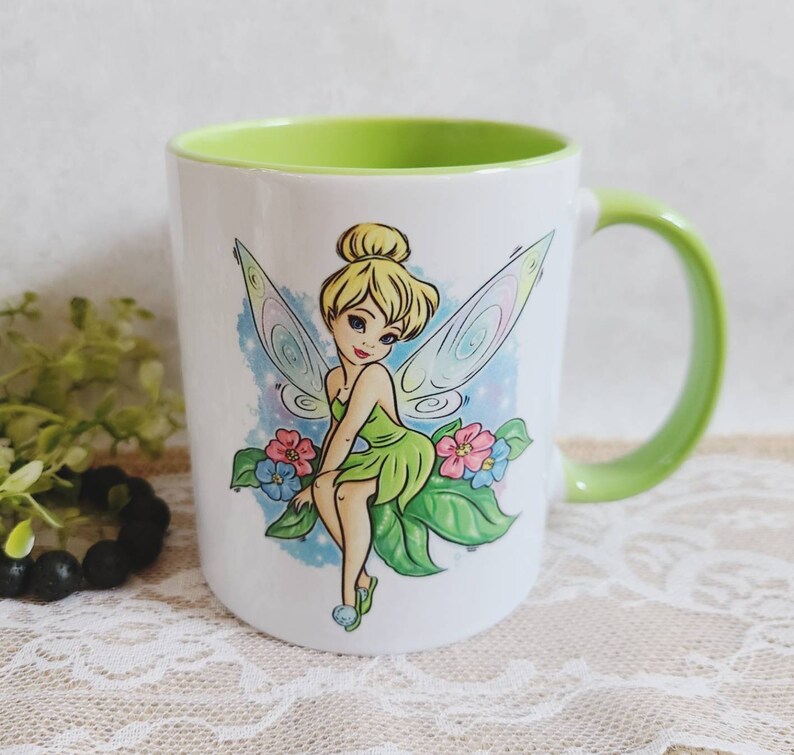 Disney Inspired Coffee Mug / Tinkerbell Inspired Mug / Pixie Etsy