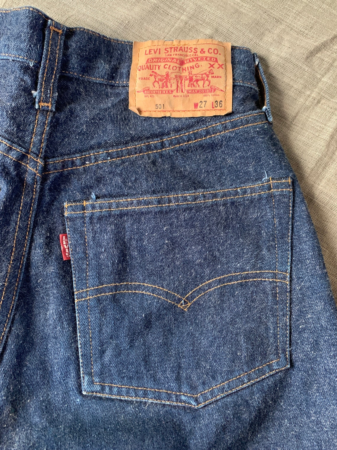 Vintage LEVIS 501 the first remake Redline from 90's | Etsy