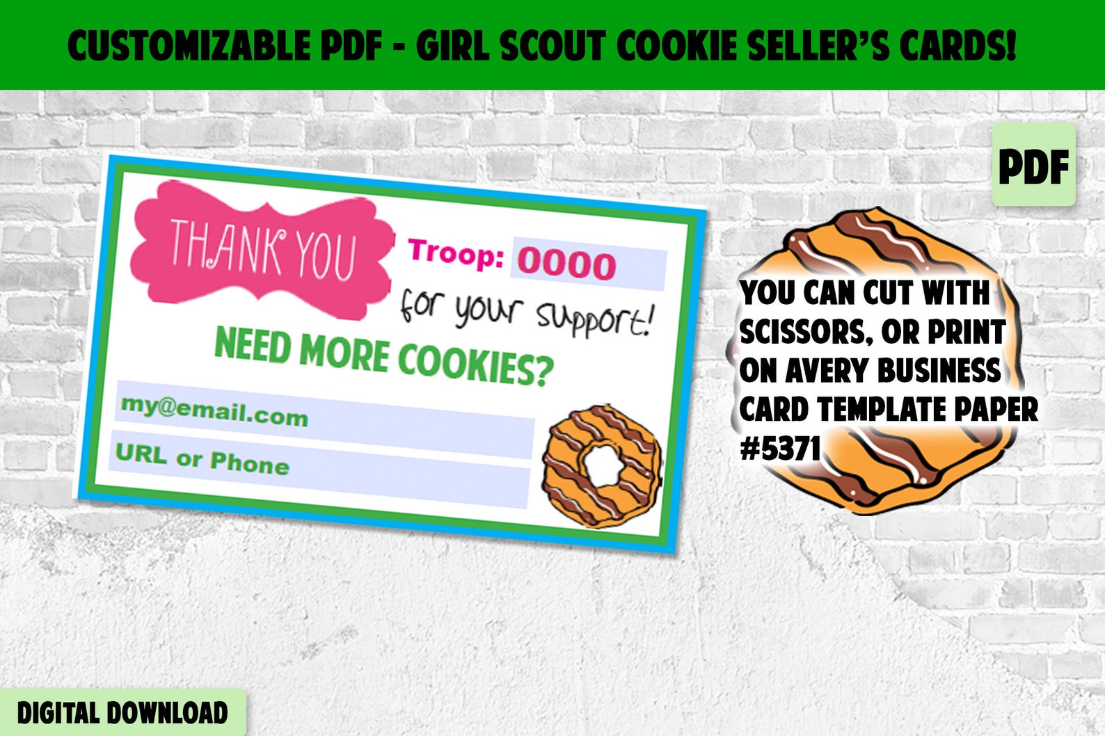 customizable-girl-scout-business-cards-cookies-booth-decor-etsy