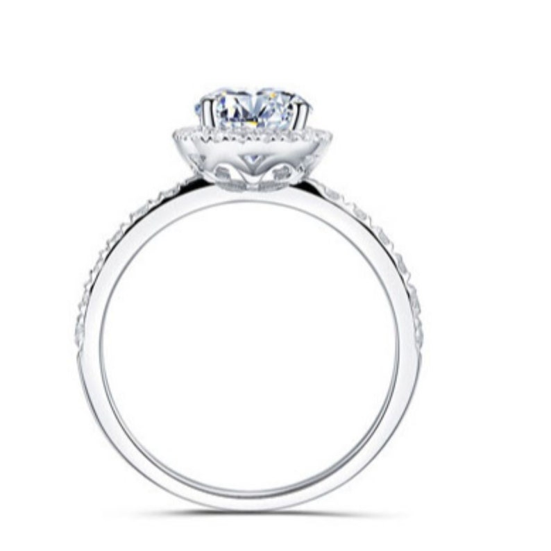 Engagement Ring Loose Moissanite engagement ring Moissanite 14k White Gold Moissanite Ring Engagement Ring engagement ring