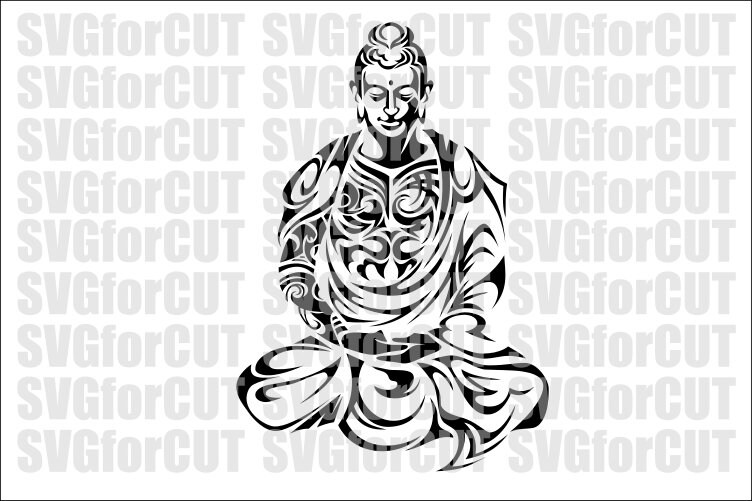Download Buddha SVG DXF PNG Vector Cut files Printable Clip Art ...