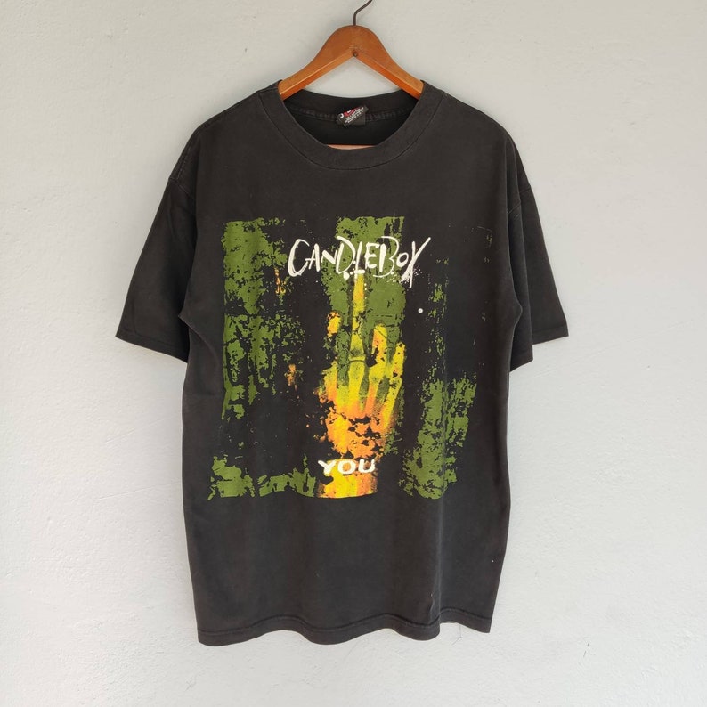 Vintage 90s Candlebox Band T Shirt by Giant Made in Usa Size XL