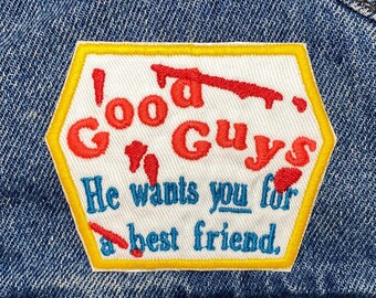 chucky good guys iron on patch