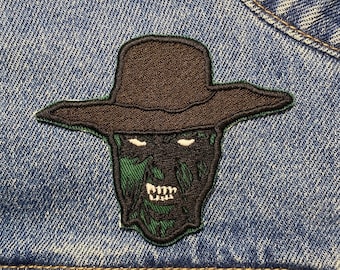 Parche bordado de Creeper. Inspirado en películas de terror. Se puede planchar.