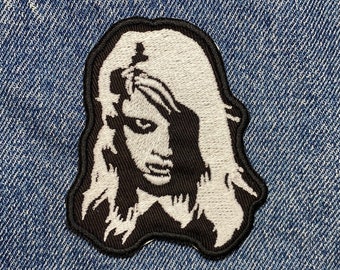 Living Dead Girl Embroidered Patch. Horror Movie Inspired Patches. Iron On Backing.
