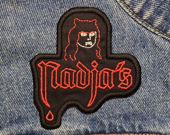 Nadja's Embroidered Patch. Horror Movie Inspired Patches. Iron On Backing.