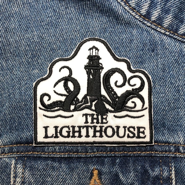 The Lighthouse Embroidered Patch. Horror Movie Inspired Patches. Iron On Backing.