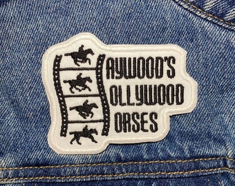Haywood's Horses Embroidered Patch. Horror Movie Inspired Patches. Iron On Backing.
