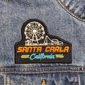 Santa Carla Embroidered Patch. Horror Movie Inspired Patches. Iron On Backing.