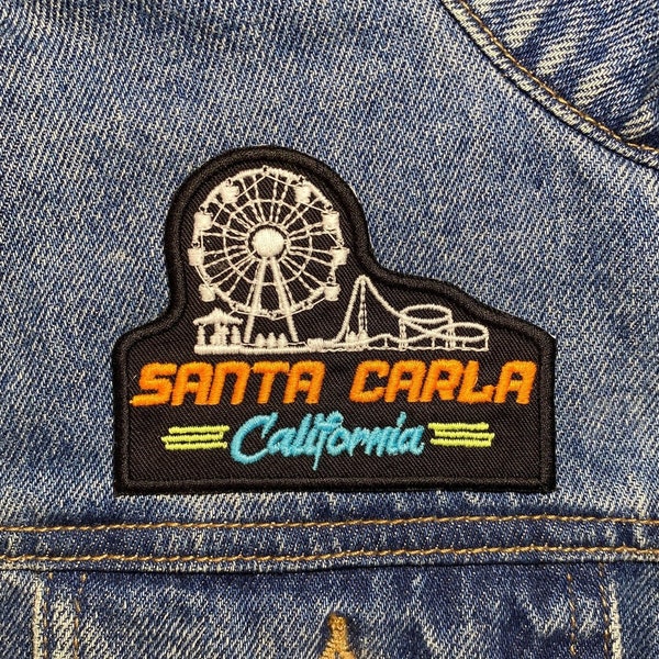 Santa Carla Embroidered Patch. Horror Movie Inspired Patches. Iron On Backing.