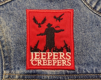 Scarecrow Embroidered Patch. Horror Movie Inspired Patches. Iron On Backing.