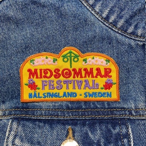 Midsommar Festival Embroidered Patch. Horror Movie Inspired Patches. Iron On Backing.