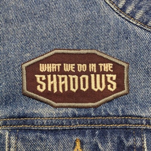 Shadows Intro Colours Embroidered Patch. Horror Movie/TV Inspired Patches. Iron On Backing.