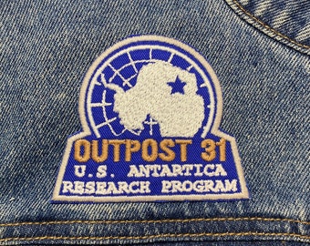 Outpost 31 Embroidered Patch. Horror Movie Inspired Patches. Iron On Backing.