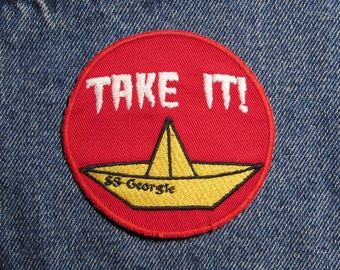 Take It! Embroidered Patch. Horror Movie Inspired Patches. Iron On Backing.