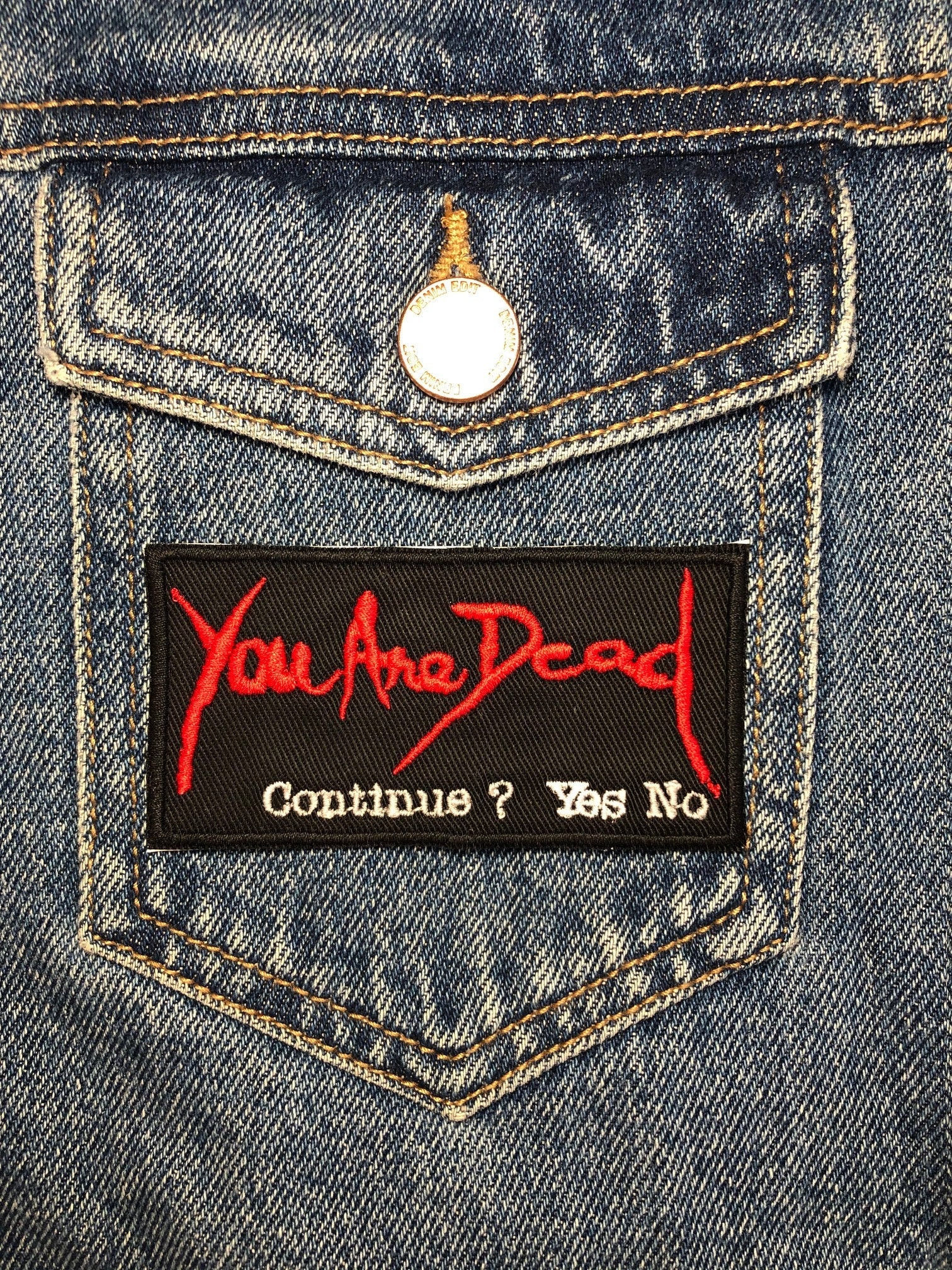 You Are Dead Embroidered Patch. Horror Movie Inspired Patches. Gaming…