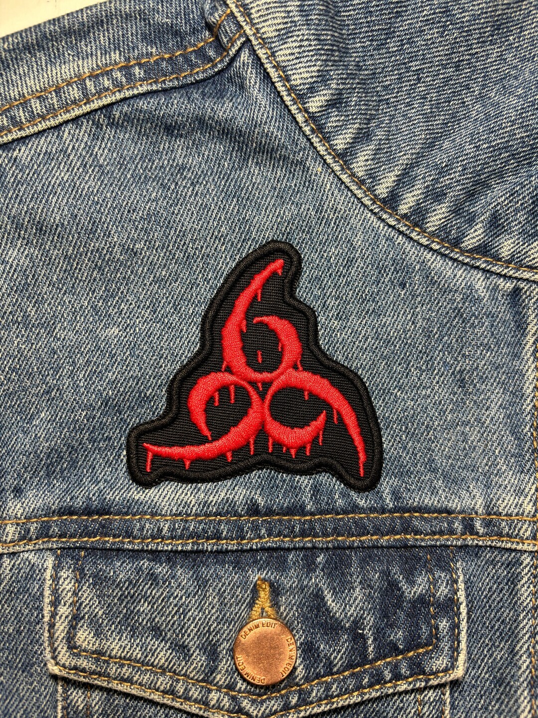 666 (blood) Embroidered Patch. Horror Movie Inspired Patches. Iron on ...