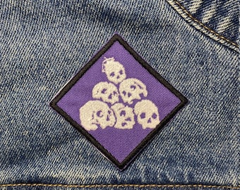 NOED Embroidered Patch. Horror Movie/Video Game Inspired Patches. Iron On Backing.