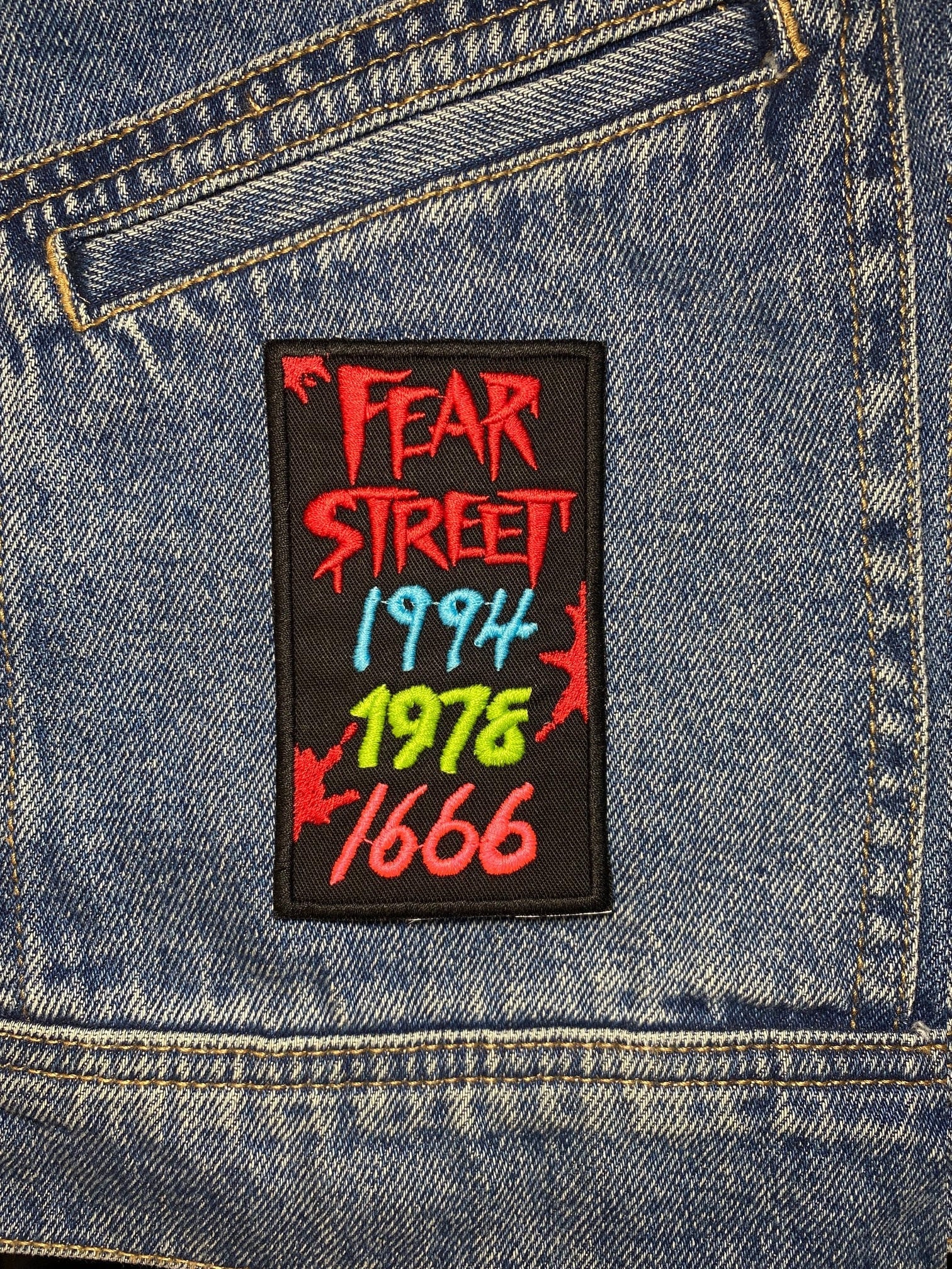 Fear Dates Embroidered Patch. Horror Movie Inspired Patches. Iron On …