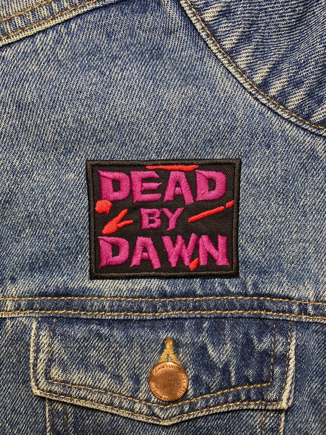 DIY Embroidery Patch & Pin Jean Jacket - How To Iron On *GIVEAWAY