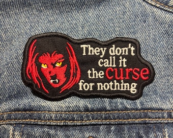 The Curse Embroidered Patch. Horror Movie Inspired Patches. Iron On Backing.