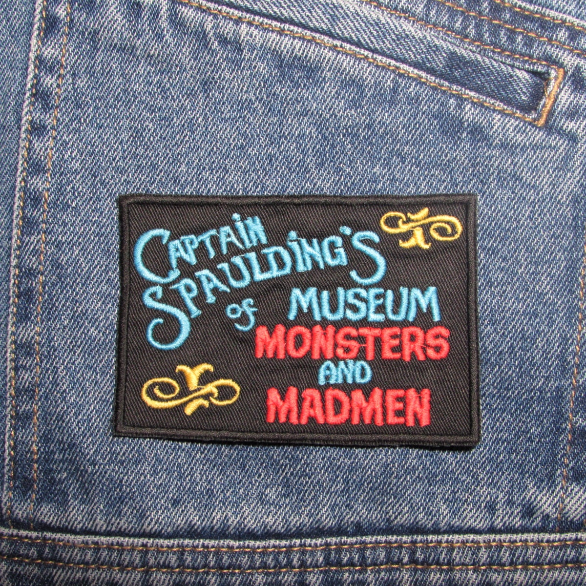 Monsters And Madmen Sign Embroidered Patch. Horror Movie Inspired Pat…