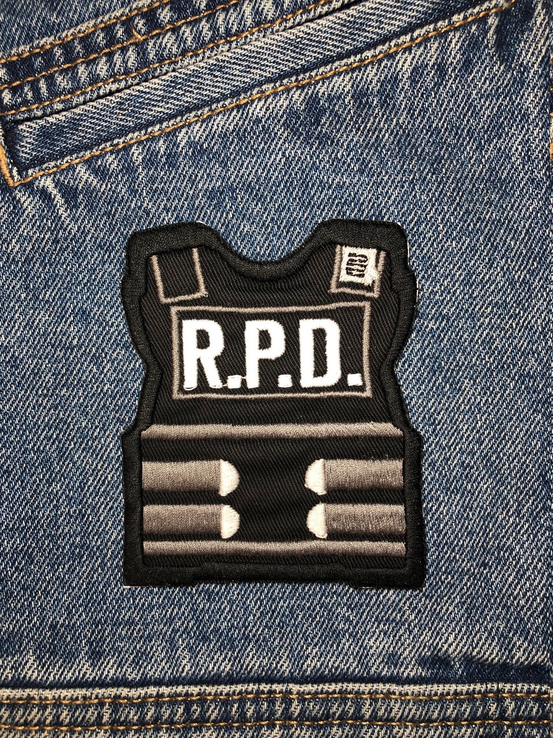 Rcpd Patch R.P.D. Vest Embroidered Patch. Horror Movie Inspired Patches. Gaming ...