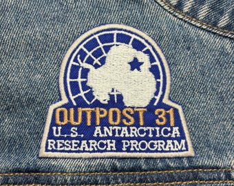 Outpost 31 Embroidered Patch. Horror Movie Inspired Patches. Iron On Backing.