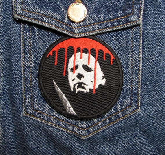 Halloween Michael Myers Bloody Hand Movie Embroidered Patch