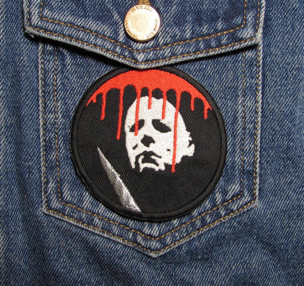 Bleeding Slasher (ver 1) Embroidered Patch. Horror Movie Inspired Pat…