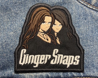 Ginger Snaps Embroidered Patch. Horror Movie Inspired Patches. Iron On Backing.