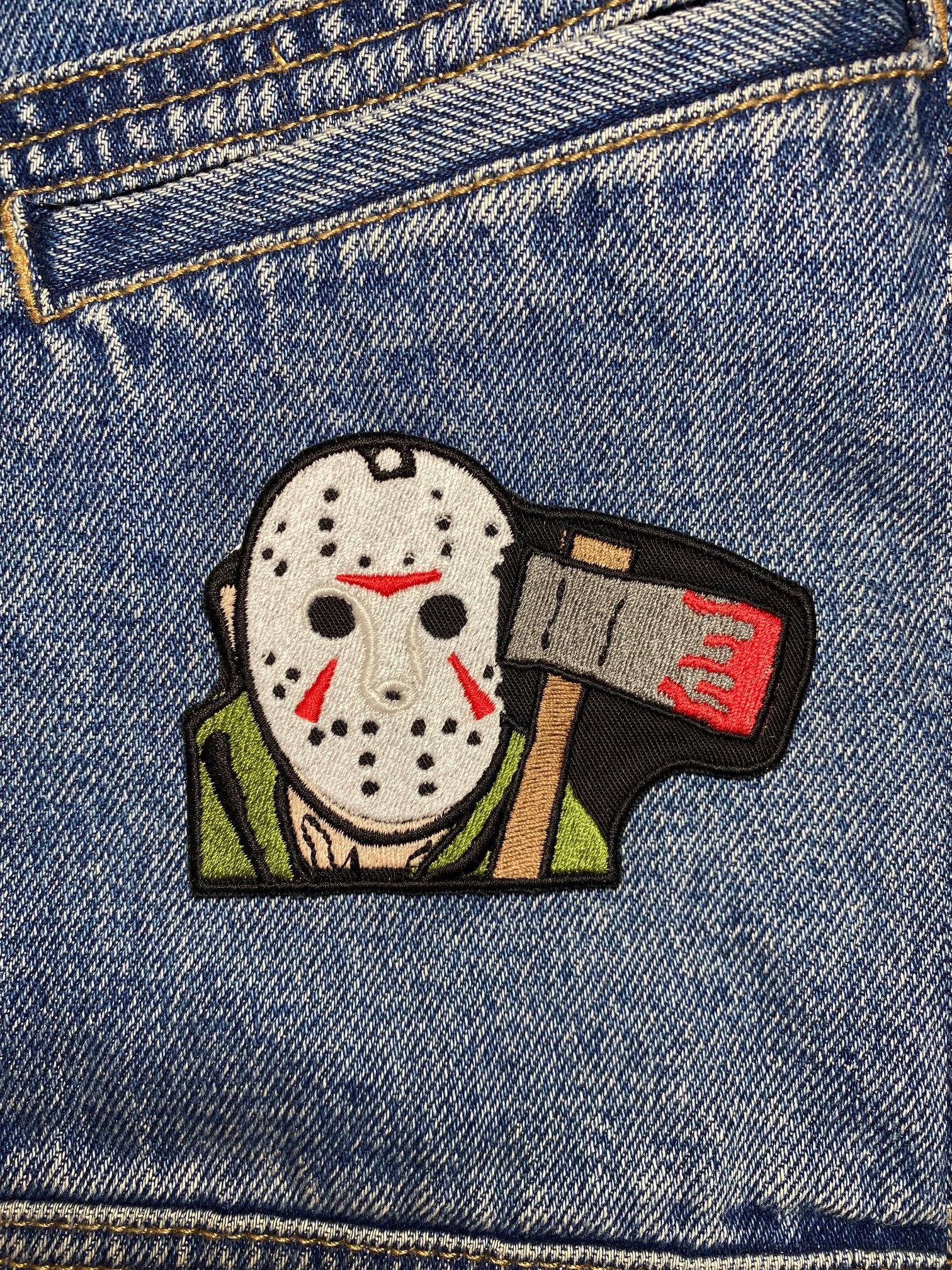 Griffpatch Horror Part 3 Embroidered Patch. Horror Movie Inspired Patches. Iron on ...