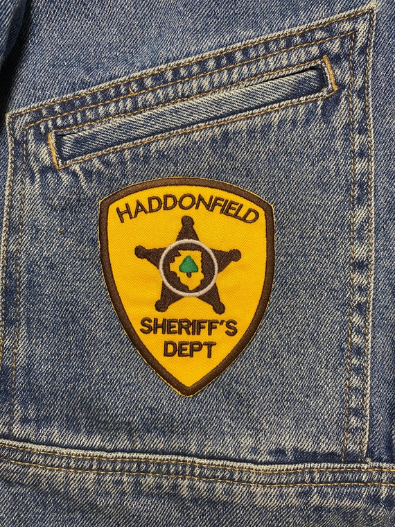 Haddonfield Sheriff Embroidered Patch. Horror Movie Inspired Patches. Iron On Backing.