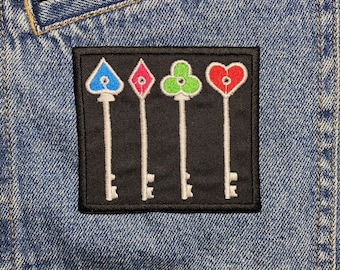 Resident Keys Embroidered Patch. Horror Movie Inspired Patches. Gaming. Iron On Backing.