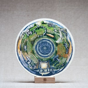 Sacred Sites of Ireland - &#39;Native Circles&#39; Wooden Circular Print by Irish artist Emily Robyn Archer