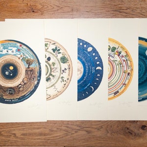 Celtic Tree Calendar Limited Edition 'Native Circles' Print by Irish artist Emily Robyn Archer image 9