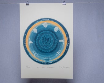 Women's Energy Cycle - Limited Edition ‘Native Circles’ Print by Irish artist Emily Robyn Archer