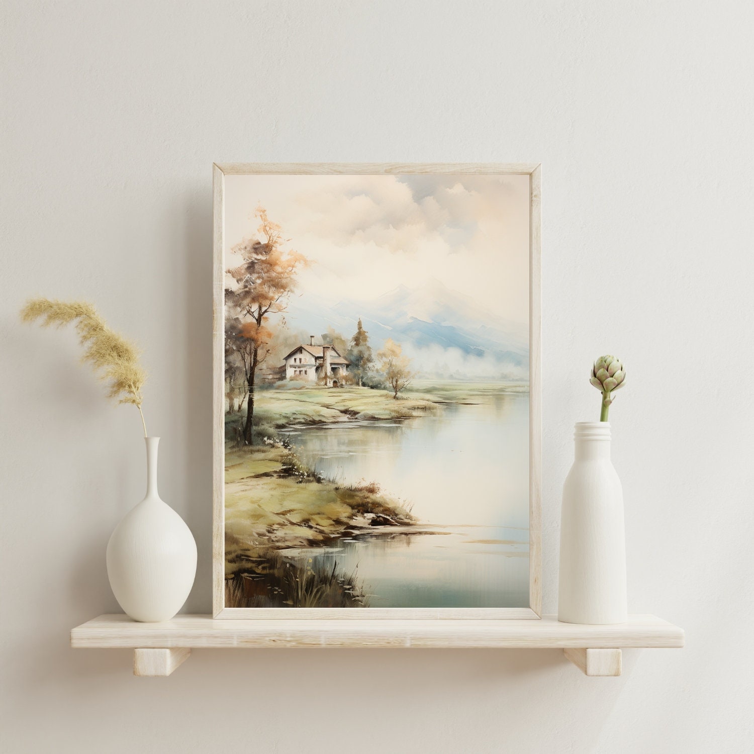 Vintage Wall Art Landscapes Rivers Trees Vintage Wall - Etsy