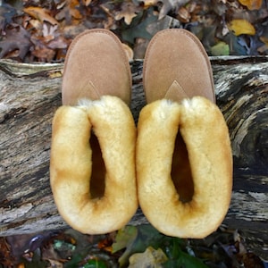 Sheepskin Slipper - Men's Soft Leather Sole